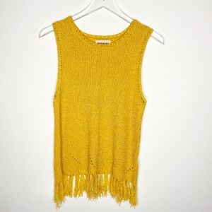 Pepin Anthropologie Crochet Knit Fringe Tassel